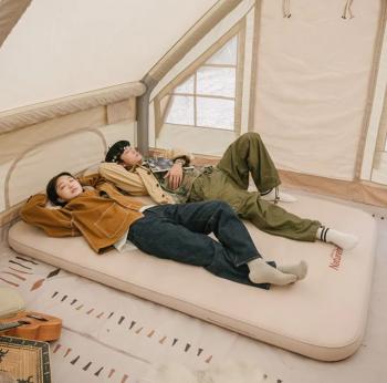 28 229 р. Коврик самонадувающийся Naturehike C10, двойной 200х132х10 cм, бежевый  nh20fcd08-c10dp  с доставкой в г. Керчь. Увеличить фотографию 10