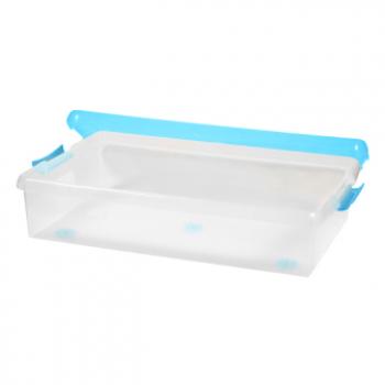 2 869 р. Короб для хранения IRIS THIN BOX 34л, прозрачный-голубой  ug-725b  с доставкой в г. Керчь. Увеличить фотографию 4