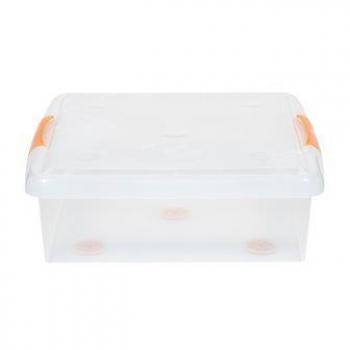 2 929 р. Короб для хранения IRIS THIN BOX 35л, прозрачный  ug-475o  с доставкой в г. Керчь. Увеличить фотографию 1