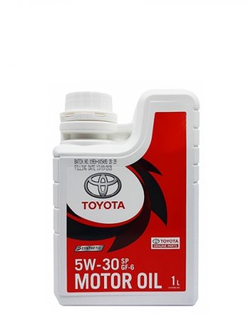 1 059 р. Масло моторное TOYOTA (пластиковая канистра) 5W-30 SPGF-6A 1Л (Синтетика) ОАЭ TOYOTA 08880-84131  с доставкой в г. Керчь. Увеличить фотографию 1