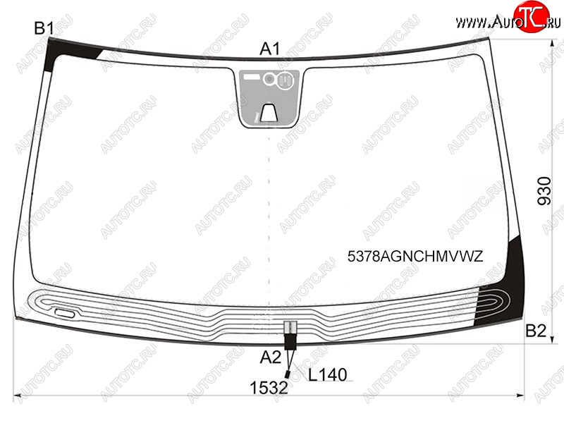 14 299 р. Стекло лобовое (Обогрев щеток Камера Датчик дождя Молдинг) Mercedes-Benz M-Class 11-15  GL-Class FUYAO 5378AGNCHMVWZ  с доставкой в г. Керчь