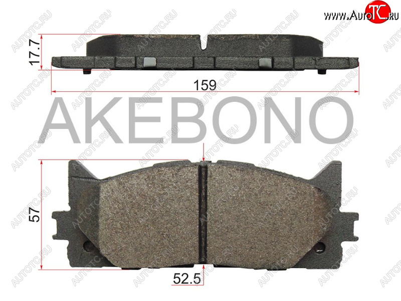 2 899 р. Колодки тормозные передние FL-FR SAT Toyota Camry XV50 дорестайлинг (2011-2014)  с доставкой в г. Керчь