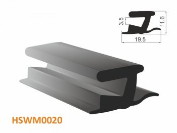 Молдинг универсальный (тип RENAULT KANGOO IIMASTER) - бухта 30 м.(цена за 1метр) HOSU HSWM0020