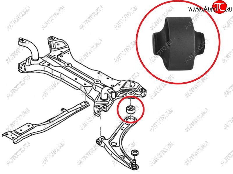 469 р. Сайлентблок Chery Tiggo T11 05-16  Mitsubishi ASX 10-20  Lancer 02-17  Outlander 02-22  Chery Fo SAT ST-MN184133  с доставкой в г. Керчь