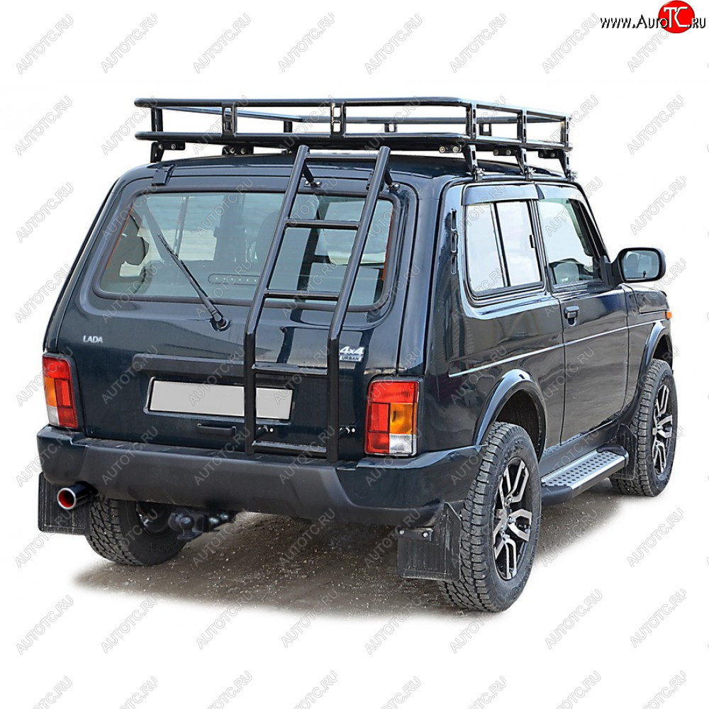 5 499 р. Лестница «Трофи» на заднюю дверцу  21214, URBAN 4x4  0349  с доставкой в г. Керчь