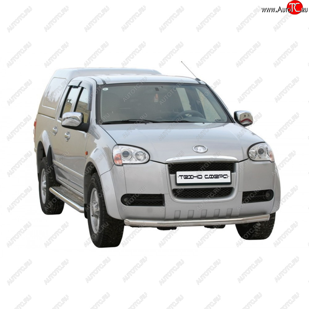 30 999 р. Защита переда труба нержавейка, Техно Сфера  Great Wall Wingle 3 (2005-2011) (Нержавейка)  с доставкой в г. Керчь