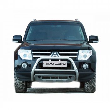 Передок низкий d63.5, Техно Сфера Mitsubishi Pajero ( 4 V90,  4 V80) (2006-2020) дорестайлинг, 1-ый рестайлинг, 3 дв. 1-ый рестайлинг, 2-ой рестайлинг (Нержавейка)