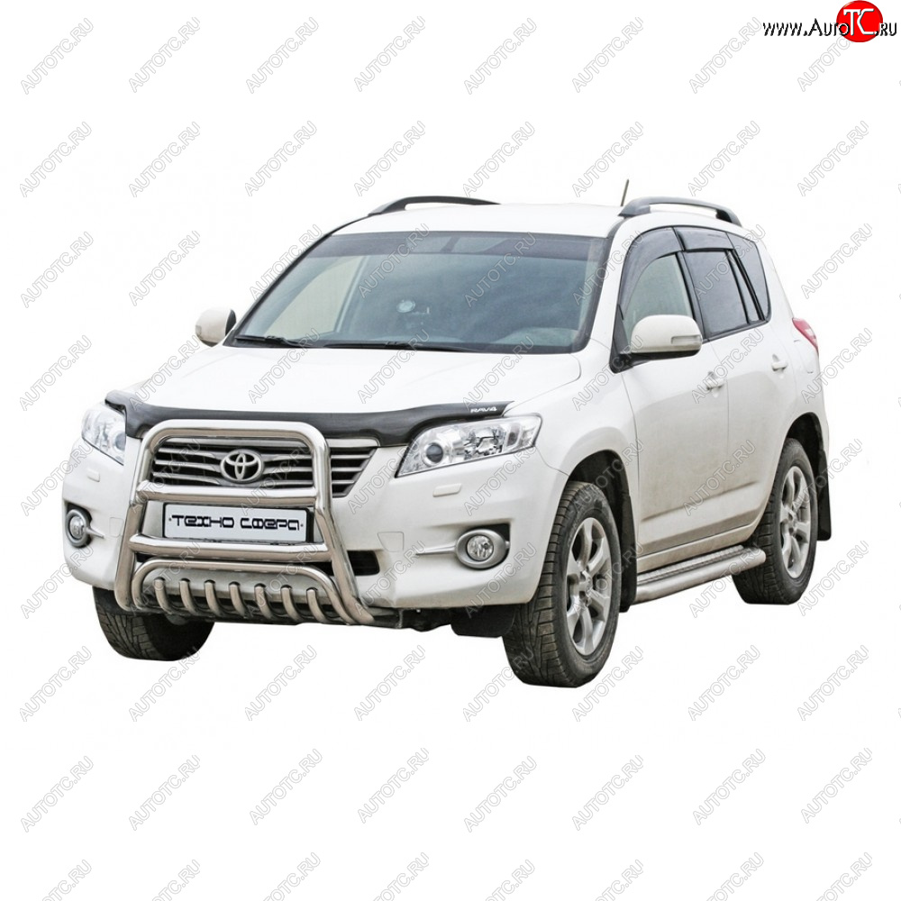 39 999 р. Передок с дополнительной защитой двигателя d63.5, Техно Сфера  Toyota RAV4 ( XA10,  CA20,  XA30,  XA40) (1997-2019) 5 дв. рестайлинг, 3 дв. рестайлинг, 5 дв. 1-ый рестайлинг, 5 дв. удлиненный 1-ый рестайлинг, 5 дв. 2-ой рестайлинг, 5 дв. удлиненный 2-ой рестайлинг (Нержавейка)  с доставкой в г. Керчь