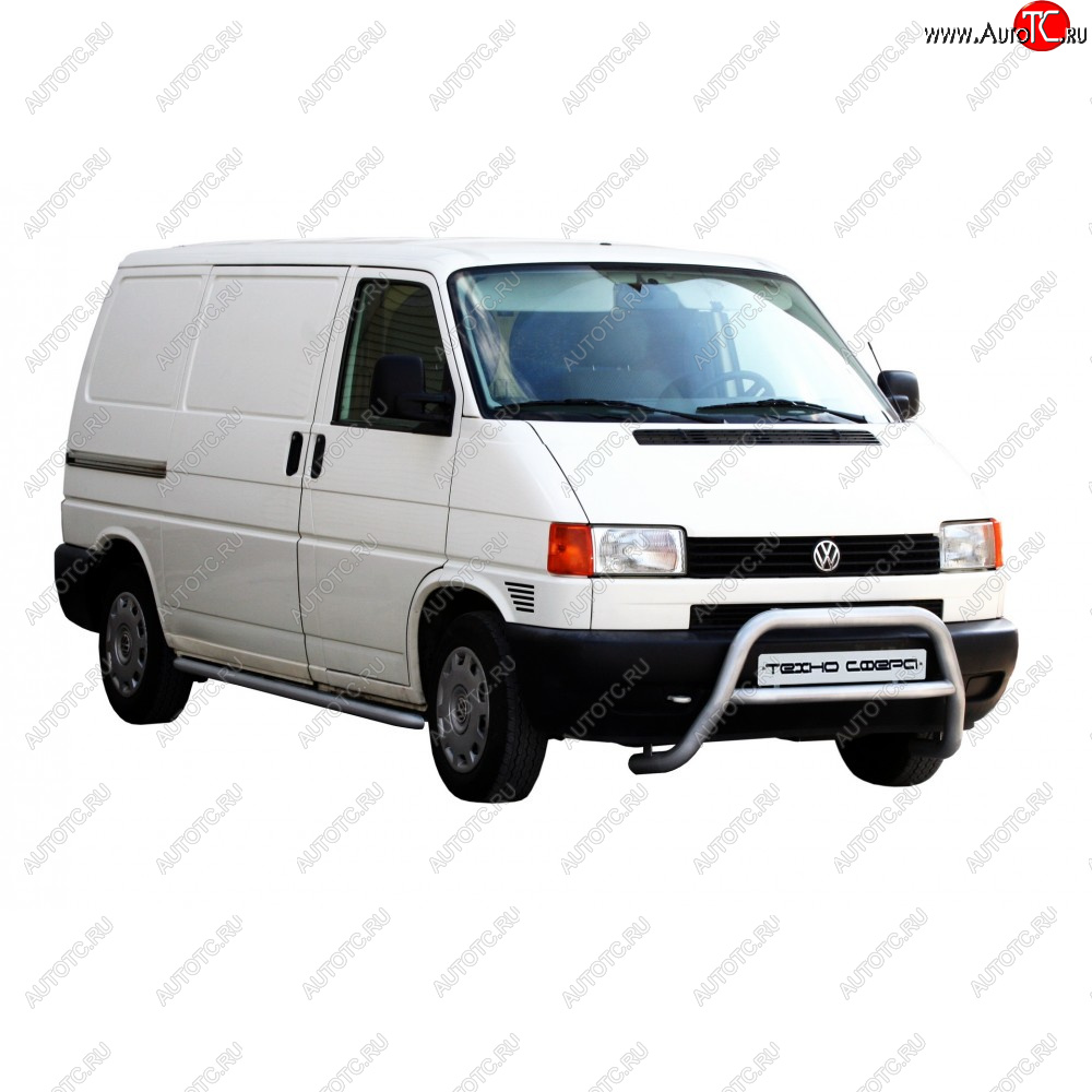 30 999 р. Передок нержавейка d63.5, Техно Сфера  Volkswagen Transporter  T4 (1990-2003) дорестайлинг, рестайлинг (Нержавейка)  с доставкой в г. Керчь