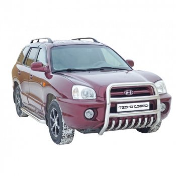 Передок высокий d63.5, Техно Сфера Hyundai Santa Fe  SM (2000-2012) (Нержавйка)