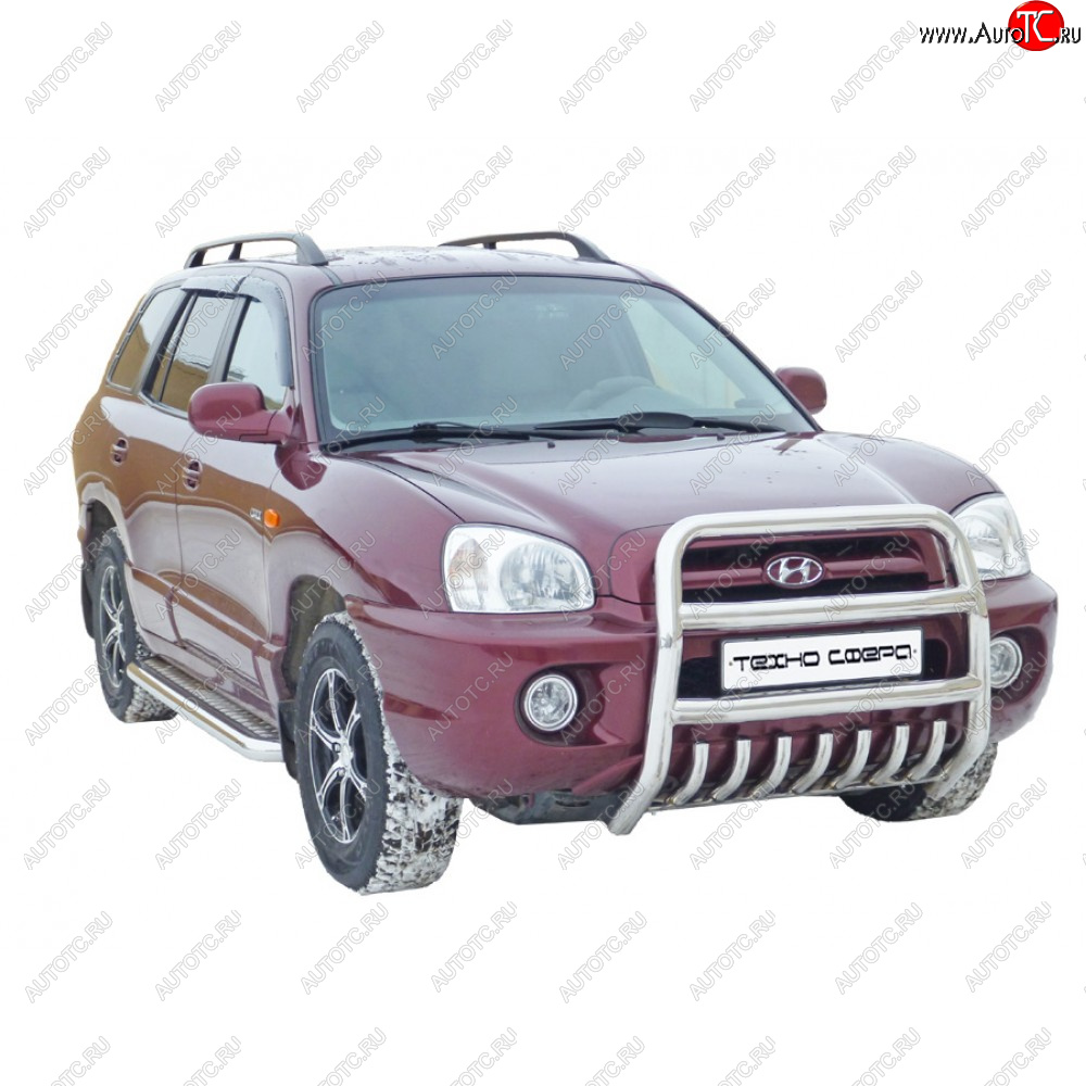41 999 р. Передок высокий d63.5, Техно Сфера  Hyundai Santa Fe  SM (2000-2012) (Нержавйка)  с доставкой в г. Керчь