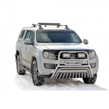  Передок высокий с полимерным покрытием d63.5, Техно Сфера Volkswagen Amarok (2009-2022) дорестайлинг, рестайлинг