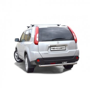 Защита заднего бампера нержавейка d63,5 (Труба),Техно Сфера Nissan X-trail ( 1 T30,  2 T31,  3 T32,  4 T33) (2000-2025) дорестайлинг, рестайлинг (нержавейка)