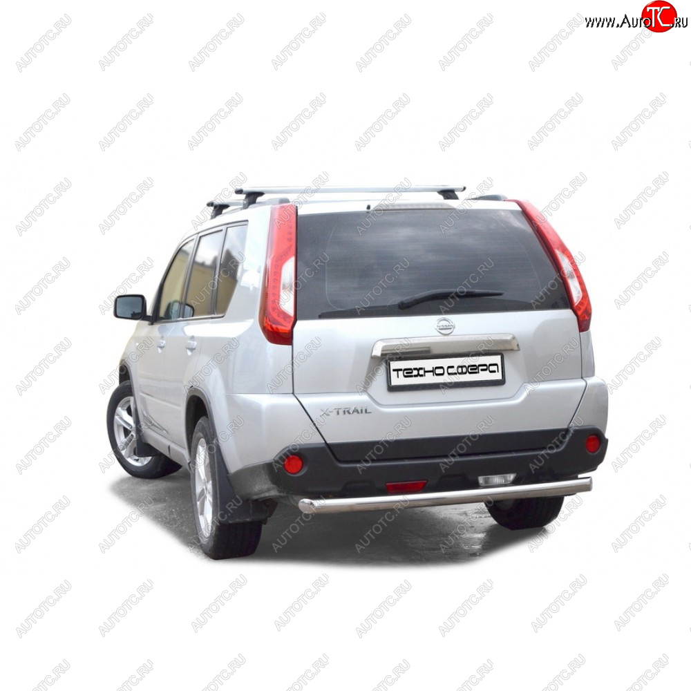 26 799 р. Защита заднего бампера нержавейка d63,5 (Труба),Техно Сфера  Nissan X-trail ( 1 T30,  2 T31,  3 T32,  4 T33) (2000-2025) дорестайлинг, рестайлинг (нержавейка)  с доставкой в г. Керчь