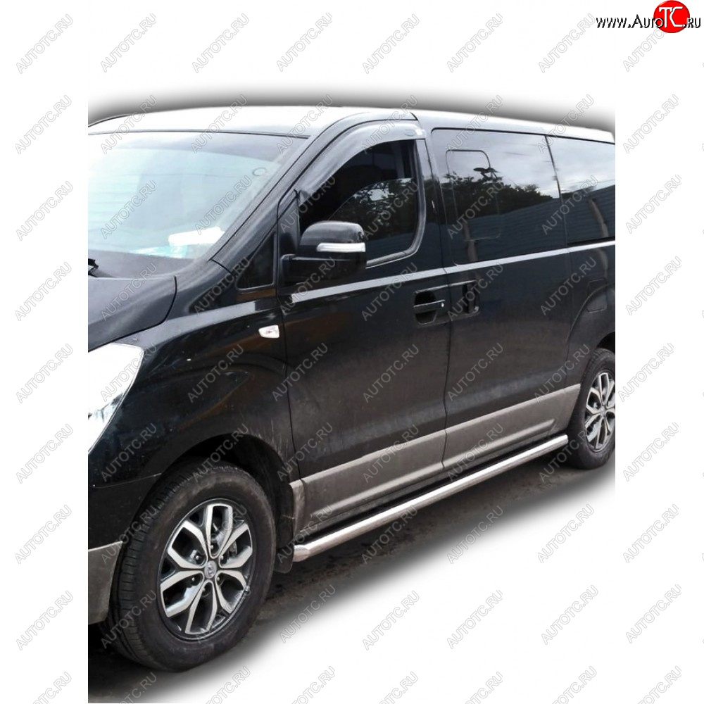 30 999 р. Защита порогов труба нержавейка d63,5, Техно Сфера  Hyundai Starex/Grand Starex/H1  TQ (2007-2022) дорестайлинг, рестайлинг, 2-ой рестайлинг (Нержавейка)  с доставкой в г. Керчь