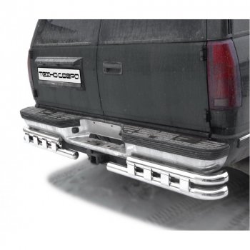 Защита заднего бампера Уголки двойные, d63.5, Техно Сфера Chevrolet Tahoe ( GMT410,  GMT400,  GMT800,  GMT900,  K2UC,  GMT T1XX) (1995-2022) 3 дв, 5 дв.,  
