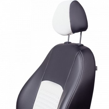 7 299 р. Комплект чехлов для сидений, (РЗСиС 60/40 Илана+Орегон) ТУРИН Lord Autofashion  Chevrolet Niva  2123 (2002-2020) дорестайлинг, рестайлинг (черный, вставка белая, строчка белая )  с доставкой в г. Керчь. Увеличить фотографию 4