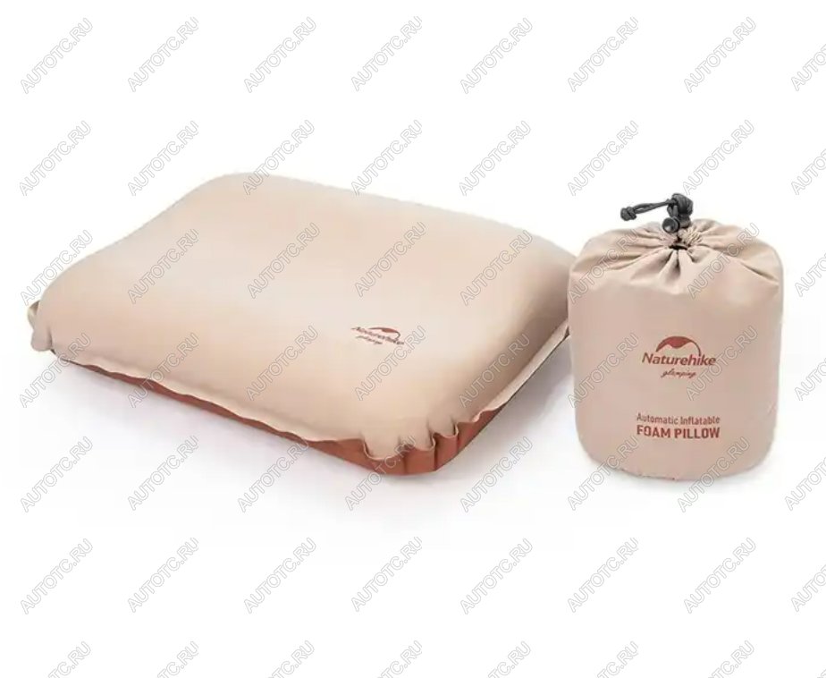 2 629 р. Подушка самонадувающаяся Naturehike 46x30x17см, бежевая  nh21zt001-ap  с доставкой в г. Керчь
