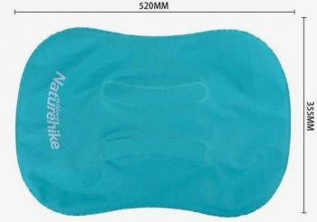 1 249 р. Подушка туристическая надувная Naturehike 42x32x11см, голубая  nh17t013-z-bl  с доставкой в г. Керчь. Увеличить фотографию 4