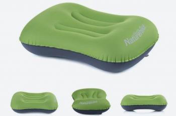 1 309 р. Подушка туристическая надувная Naturehike 42x32x11см, зеленая  nh17t013-z-gr  с доставкой в г. Керчь. Увеличить фотографию 2