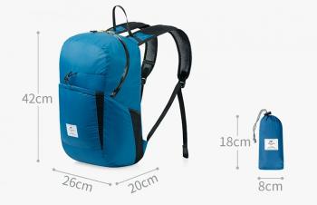 2 069 р. Рюкзак Naturehike 22 л, голубой  nh17a017-b-bl  с доставкой в г. Керчь. Увеличить фотографию 3