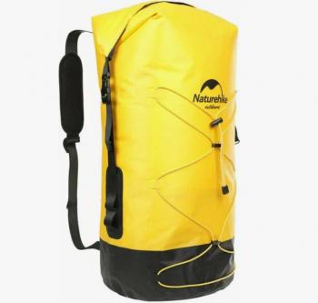 3 839 р. Рюкзак туристический Naturehike 30 л, ПВХ, желтый  nh21fsb04-y30l  с доставкой в г. Керчь. Увеличить фотографию 2