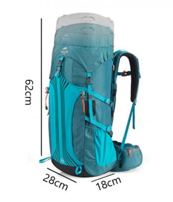 9 909 р. Рюкзак туристический Naturehike 45 л, голубой  nh18y045-q-bl  с доставкой в г. Керчь. Увеличить фотографию 8