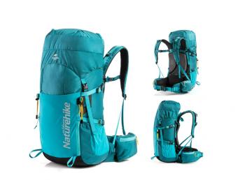 9 909 р. Рюкзак туристический Naturehike 45 л, голубой  nh18y045-q-bl  с доставкой в г. Керчь. Увеличить фотографию 2