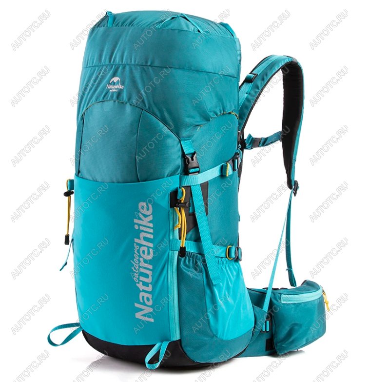 9 909 р. Рюкзак туристический Naturehike 45 л, голубой  nh18y045-q-bl  с доставкой в г. Керчь