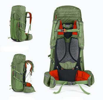 11 639 р. Рюкзак туристический Naturehike 55 л, зеленый  nh16y020-q-dgr  с доставкой в г. Керчь. Увеличить фотографию 3