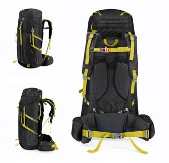 11 599 р. Рюкзак туристический Naturehike 55 л, черный  nh16y020-q-b  с доставкой в г. Керчь. Увеличить фотографию 3