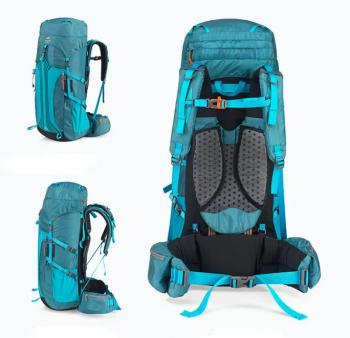 11 349 р. Рюкзак туристический Naturehike 65 л, голубой  nh16y065-q-bl  с доставкой в г. Керчь. Увеличить фотографию 4