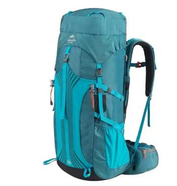 Рюкзак туристический Naturehike 65 л, голубой  nh16y065-q-bl