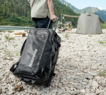 7 239 р. Сумка дорожная Naturehike, с колесами, 55х35х30 см, черная  nh21lx002-bl22  с доставкой в г. Керчь. Увеличить фотографию 5