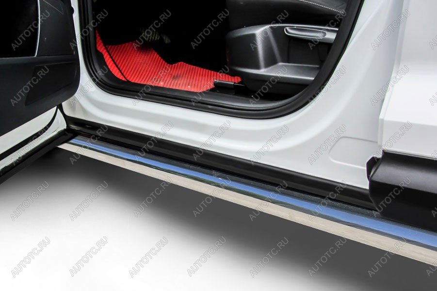 13 199 р. Защита порогов d57 (2WD) Slitkoff Haval Jolion дорестайлинг (2020-2024) (нержавейка полированная)  с доставкой в г. Керчь