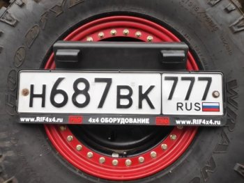 51 999 р. Бампер РИФ  Toyota Hilux ( AN10,AN20,  AN20,AN30) (2004-2016) дорестайлинг, 1-ый рестайлинг,  2-ой рестайлинг (задний с квадратом под фаркоп, 2-мя калитками, фонарями, подсветкой номера )  с доставкой в г. Керчь. Увеличить фотографию 4