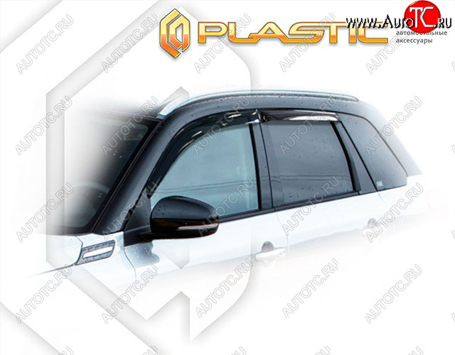 1 999 р. Дефлектора окон (Япония) CA-Plastic Suzuki Escudo YEA1S,YD21S,YE21S дорестайлинг (2015-2018) (Classic полупрозрачный)  с доставкой в г. Керчь