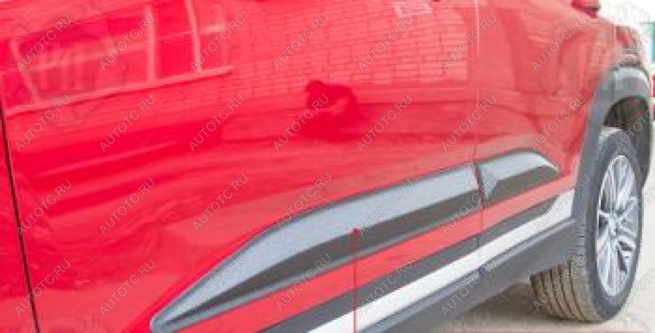 999 р. Молдинг двери передний правый Русская Артель Changan CS35 Plus рестайлинг (2021-2025) (глянец под покраску)  с доставкой в г. Керчь