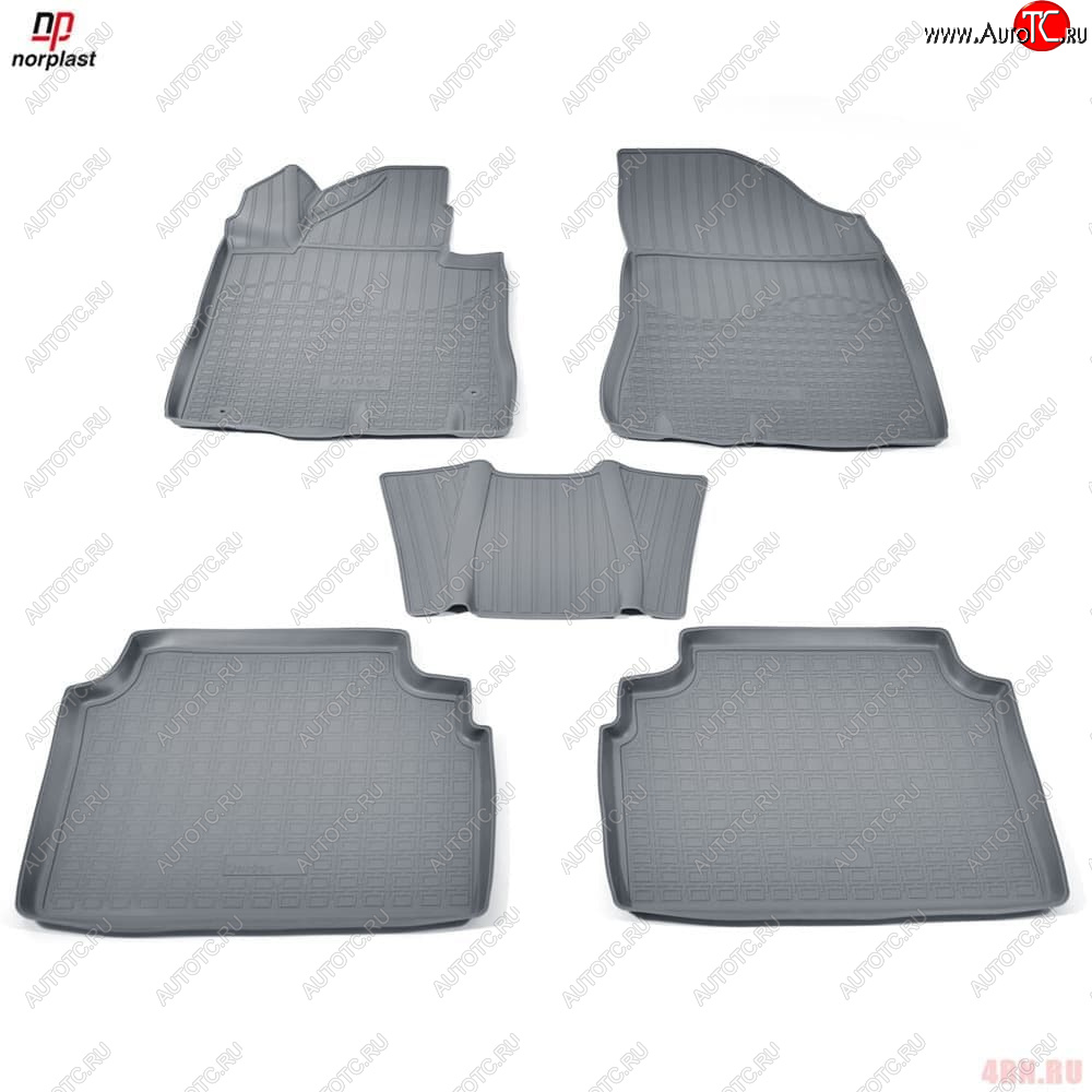 1 р. Комплект ковриков Norplast Lidec KIA K5 DL (2019-2022) (черный)  с доставкой в г. Керчь