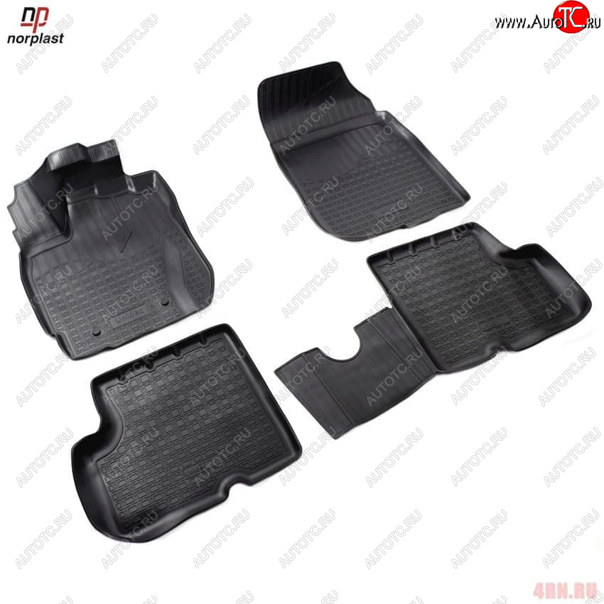1 р. Ковер литьевой салонный ЗП Norplast  Nissan Terrano  D10 (2013-2016), Renault Duster  HS (2015-2021) (черный)  с доставкой в г. Керчь