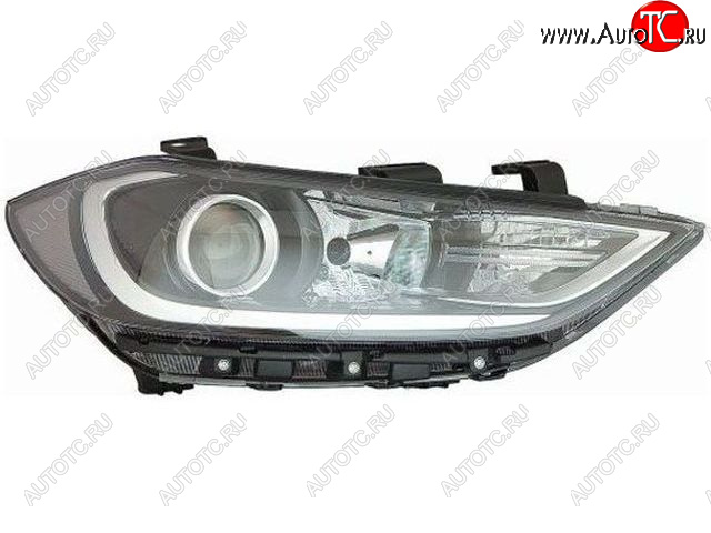 7 749 р. Правая фара (под корректор, диодная) BODYPARTS  Hyundai Elantra  AD (2016-2019) дорестайлинг  с доставкой в г. Керчь