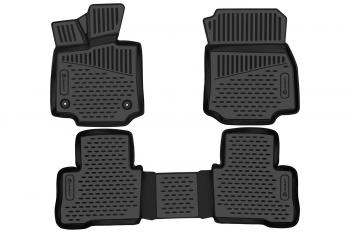 Коврики 3D в салон (полиуретан) Element Toyota Venza 2 XU80 (2020-2025) (черные)