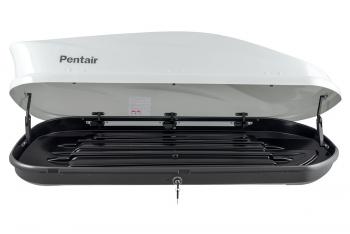 26 419 р. Багажный бокс на крышу (450 л. 177.5x81x44 см, двусторонний) Pentair PYTHON 450L Mercedes-Benz CLS class C218 (2011-2017) (белый глянец)  с доставкой в г. Керчь. Увеличить фотографию 3