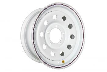1 799 р. Диск усиленный УАЗ стальной белый 5x139,7 7xR16 d110 ET-19 (уценка) OFF-ROAD Wheels 1670-53910wh-19_u  с доставкой в г. Керчь. Увеличить фотографию 1