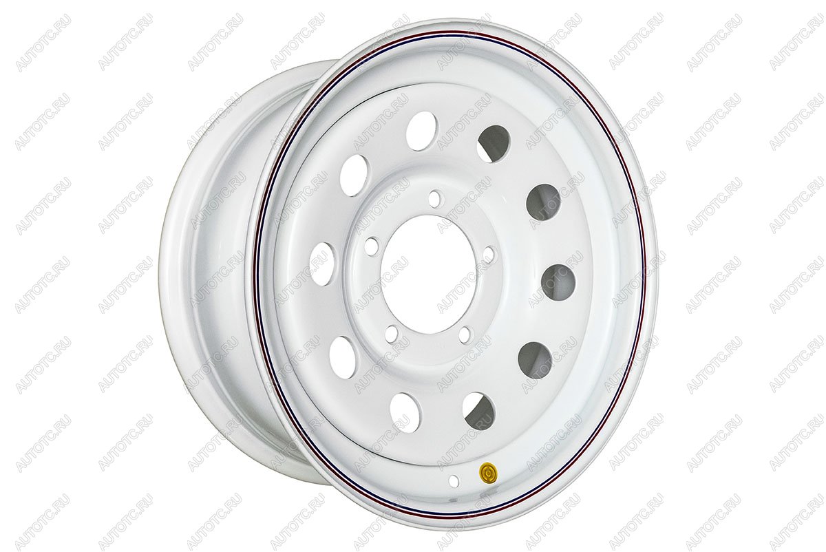 1 799 р. Диск усиленный УАЗ стальной белый 5x139,7 7xR16 d110 ET-19 (уценка) OFF-ROAD Wheels 1670-53910wh-19_u  с доставкой в г. Керчь