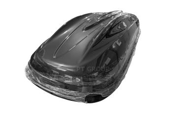 27 899 р. Автобокс PT GROUP (460л., 191х79х46 см, двустороннее открывание) Turino Medium Lux черный    с доставкой в г. Керчь. Увеличить фотографию 4
