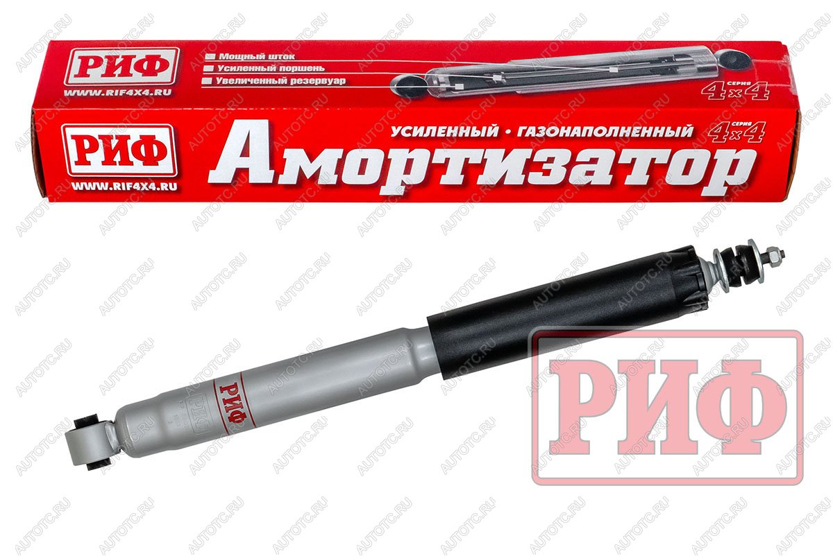 6 219 р. Амортизатор усиленный РИФ задний газовый Mitsubishi Pajero III, IV 2000+ штатный и лифт 0-40 мм  sag248  с доставкой в г. Керчь