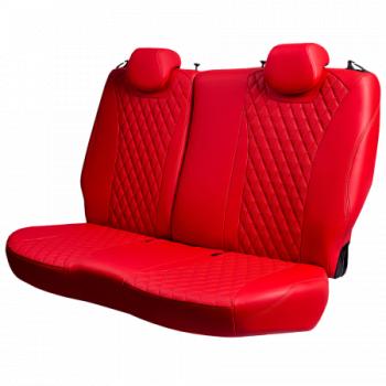 13 399 р. Комплект чехлов для сидений (РЗСиС 40/60 3ГОрегон) БАЙРОН Lord Autofashion  KIA Ceed  2 JD (2012-2018) дорестайлинг универсал, дорестайлинг, хэтчбэк, рестайлинг универсал, рестайлинг, хэтчбэк (красный, вставка красная, строчка красная)  с доставкой в г. Керчь. Увеличить фотографию 6