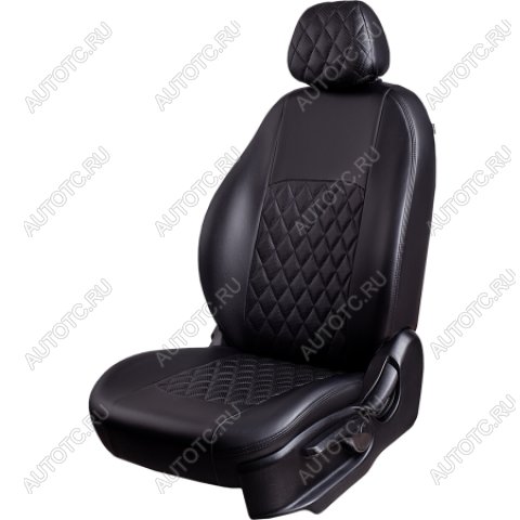 9 499 р. Комплект чехлов для сидений (к.Drive РЗС 60/40 3Г Илана+Орегон) ТУРИН ст РОМБ Lord Autofashion  Mazda CX-5  KE (2011-2014) дорестайлинг (черный, вставка черная, строчка черная)  с доставкой в г. Керчь