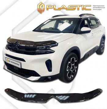 Дефлектор капота (рынок Европы) CA-Plastic CITROEN C5 Aircross (2022-2025) рестайлинг (Classic черный)